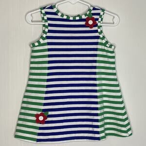 Florence Eiseman Color Block Striped Appliqués Sundress Size 12M